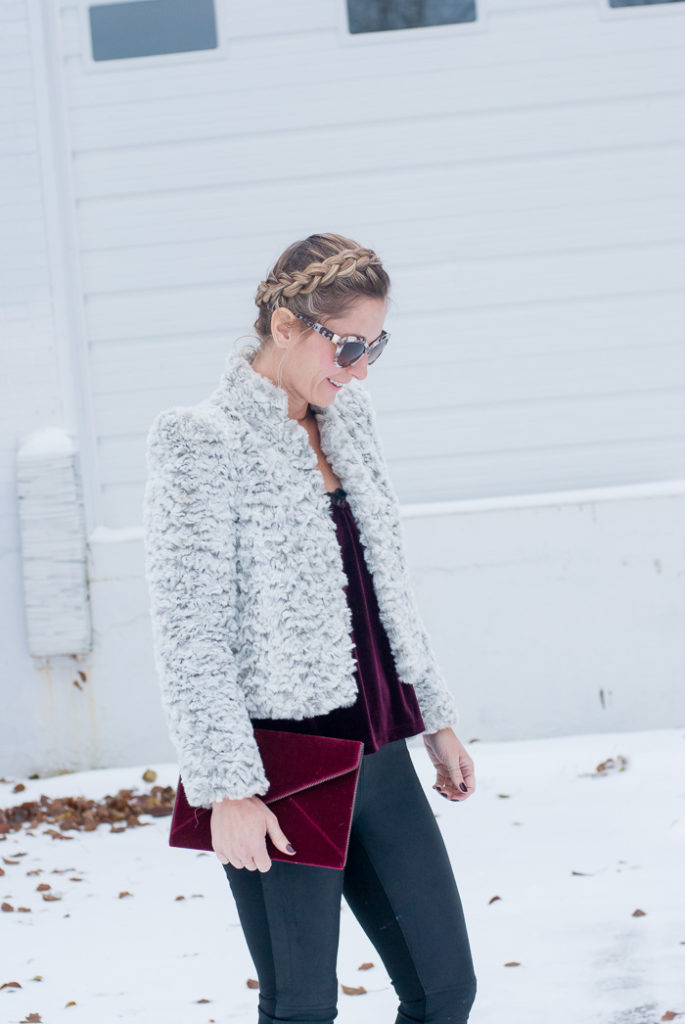 woman wearing New Years Eve Outfit Inspiration and Nordstrom Half-Yearly Sale