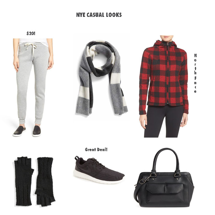 collage of casual for women NYE