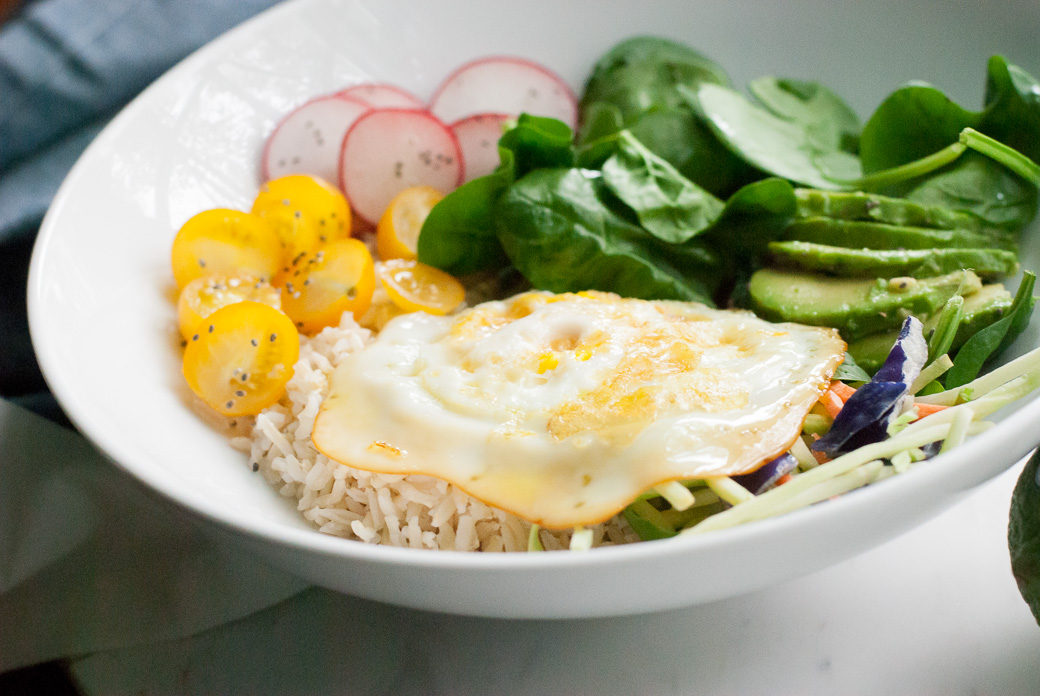 whole foods in a bowl for Self Care weekend
