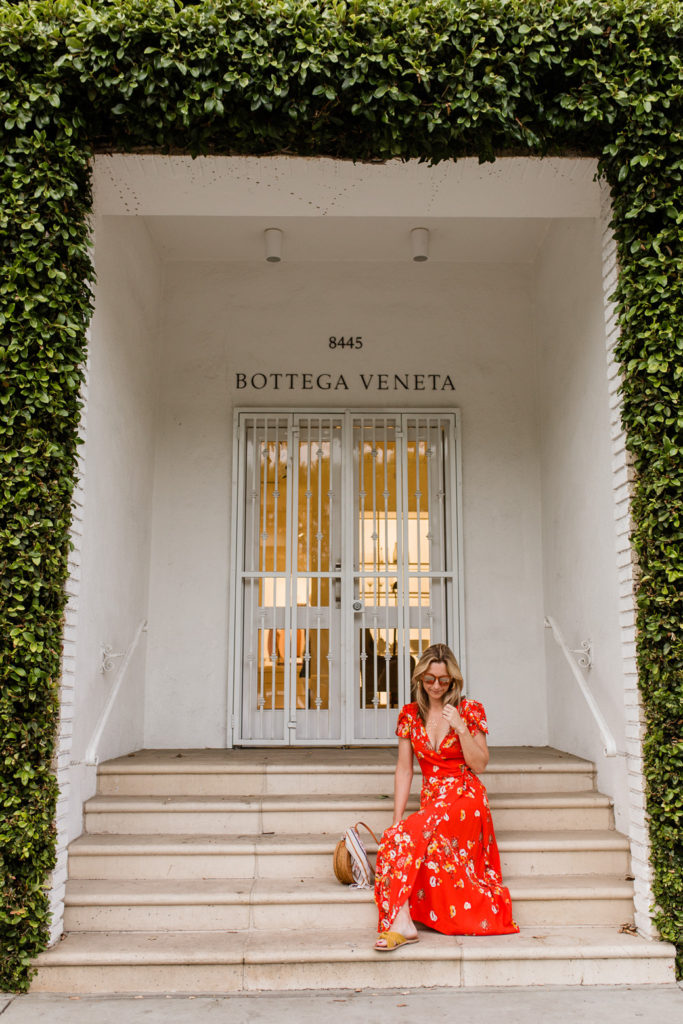Red Free People Floral Maxi Dress is a spring essential 