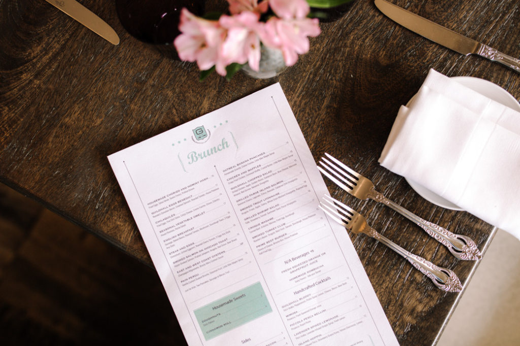 guildhall brunch menu