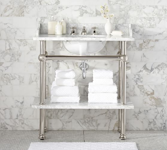 Freestanding open-framework sinks