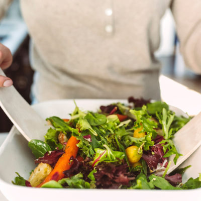 Roast Carrot and Avocado Salad with Orange and Lemon Dressing